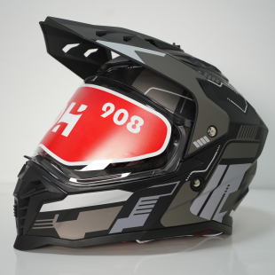 清仓摩托车拉力盔 单镜片头盔 鼎痕908