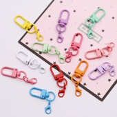 彩色烤漆旋转门扣 龙虾扣金属配件u型扣门扣diy公仔玩偶包挂扣环