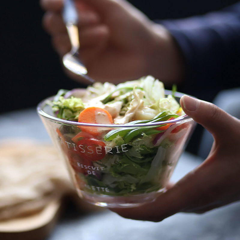Glass salad bowl/originality Large transparent household Vegetables Glass Fruit bowl Salad baking Dessertin the Tableware , Tableware , Bowl  category - from Buy2taobao.com to provide professional Taobao agent buy service