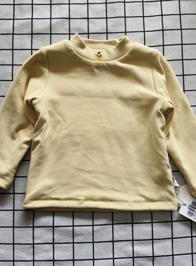 米乐熊儿童秋冬加绒打底衫断码清仓MW7140SC3