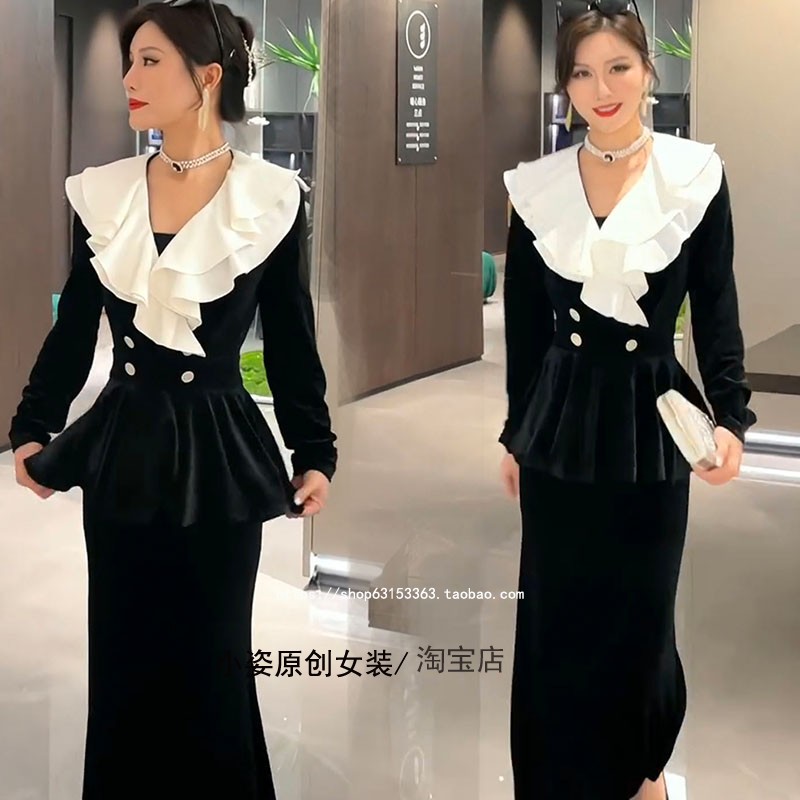 秋冬洋气减龄套装女2022新包臀