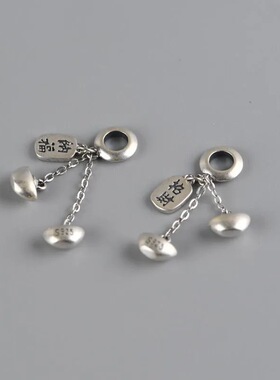 心音复古工艺饰diy手工挂坠女文艺时尚流苏纳福吊坠精致镂空