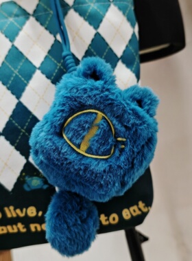 大家的养分原创周边-劳模猫猫毛绒零钱包耳机包微克拉链钥匙包