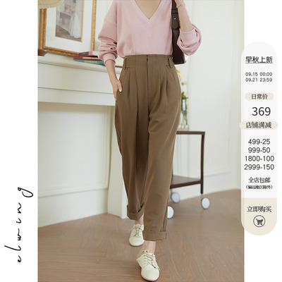 设计感宽松休闲西装裤