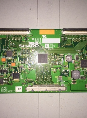拆机夏普逻辑板 40寸 CPWBX RUNTK DUNTK 4918TP