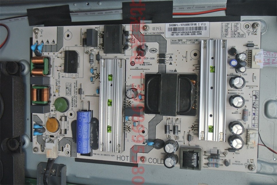 海尔 LS50H720G 电源板 SHG5501L-107E 0090729198