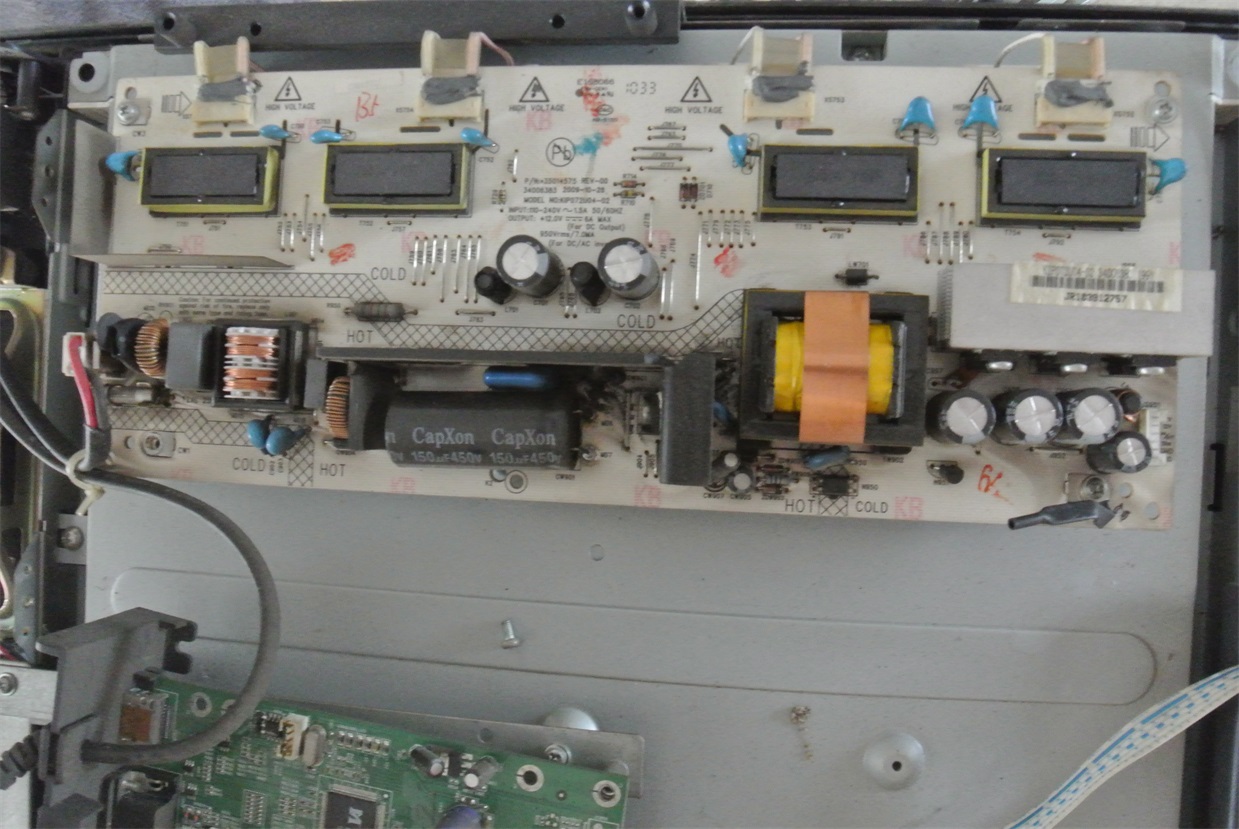 康佳LC26ES60拆机电源高压板 35014575 34005565