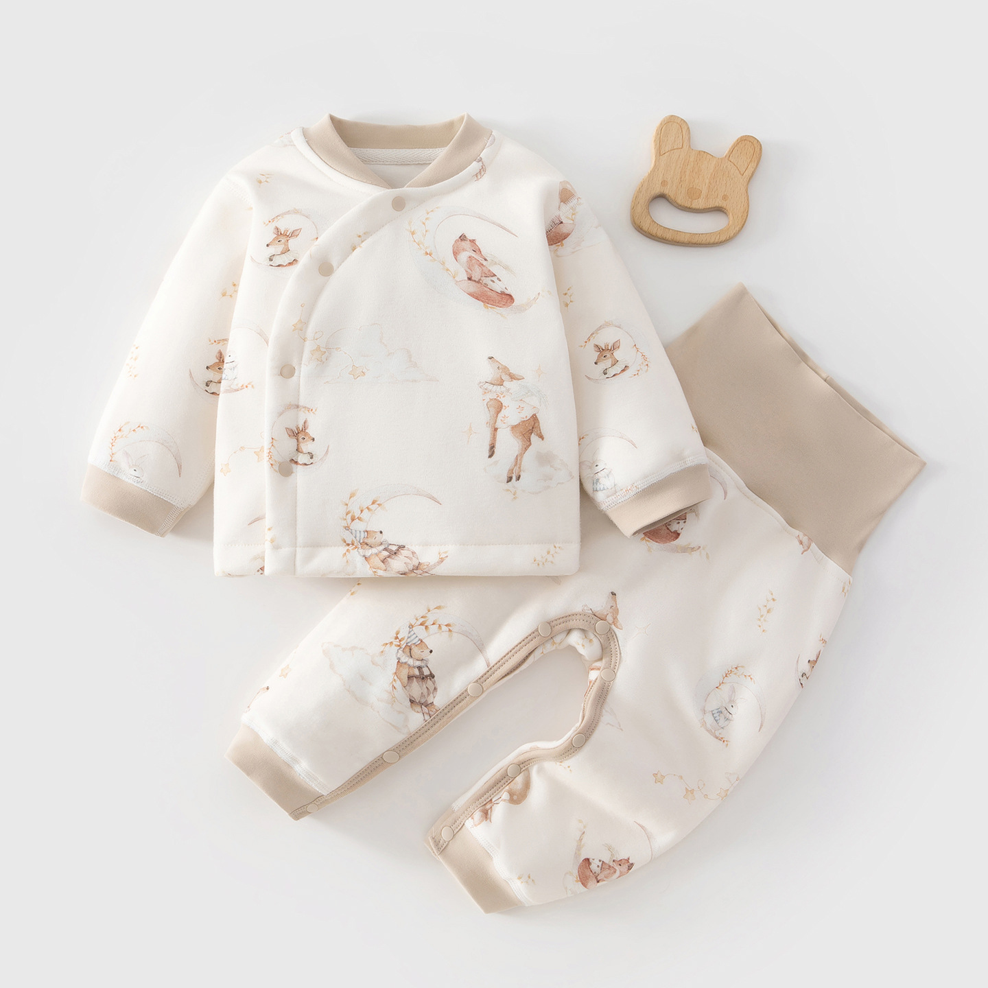 80克儿童秋衣秋裤保暖婴儿套装