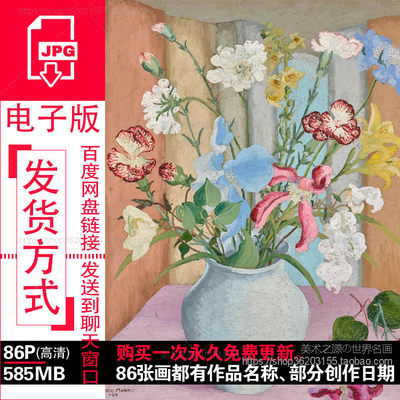 塞德里克·莫里斯Cedric Morris油画花卉、风景高清电子图片素材