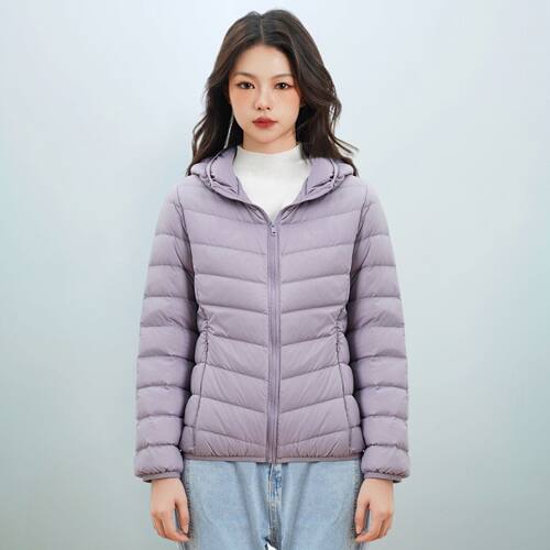 秋冬新国标90绒女款轻薄羽绒服