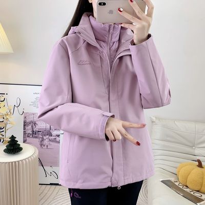 风雪狼冲锋衣女三合一可拆卸