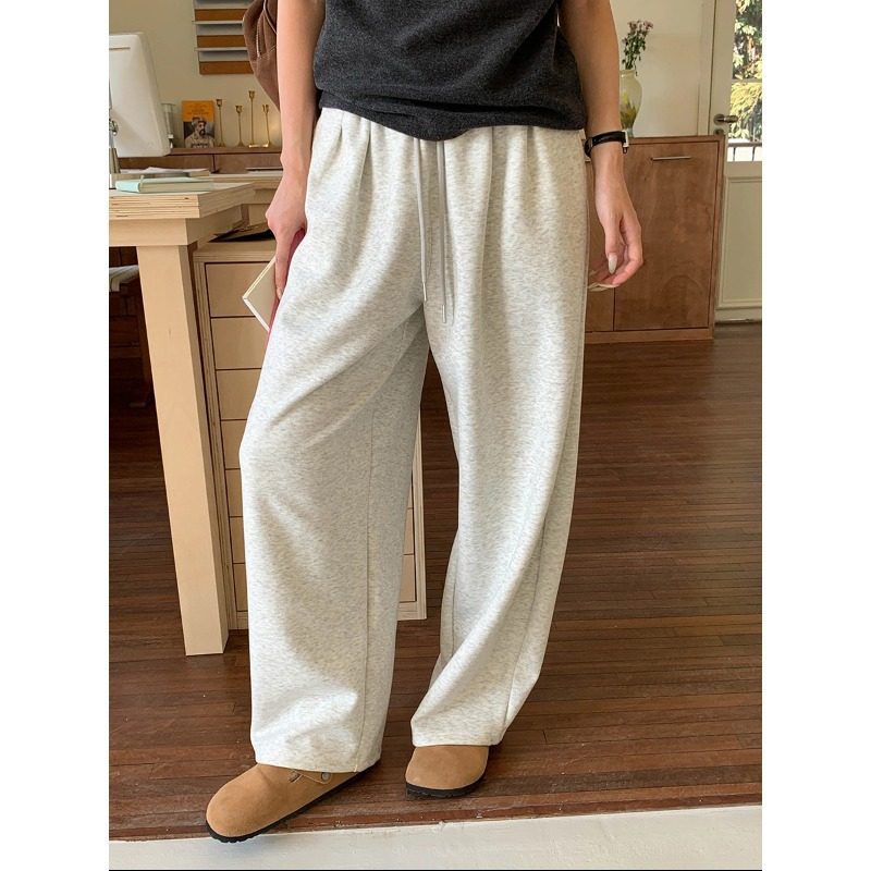 早春新款 抽绳松紧高腰宽松休闲阔腿卫裤,女装/女士精品,卫裤,淘宝优惠券,粉丝福利购,淘宝优惠卷