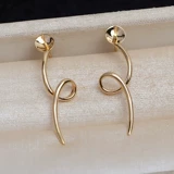 Золотые серьги, аксессуары из жемчуга, G18, 18 карат