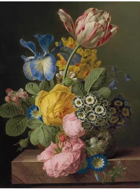 【荷兰】（jan frans van dael）静物、花卉油画网传电子图库