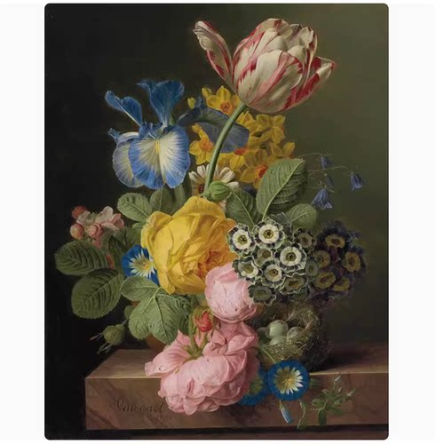 【荷兰】（jan frans van dael）静物、花卉油画网传电子图库