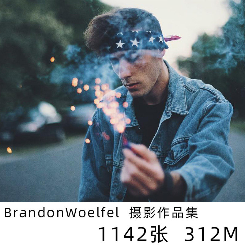brandon woelfel 美国摄影师 霓虹风格创意人像摄影参考学习素材