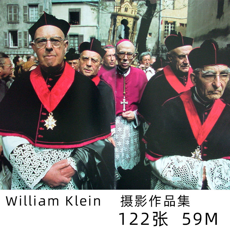 william klein 美国摄影师 时尚服装杂志摄影作品集学习参考素材