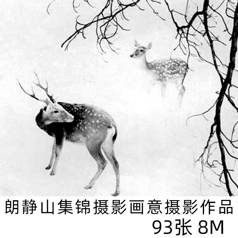 朗静山摄影作品 中国水墨山水画 摄影作品合集 素材电子图片