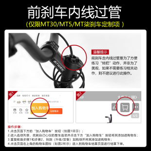 前刹车走内线过管(仅MT30/MT5/MT柒 可用)整车刹车定制