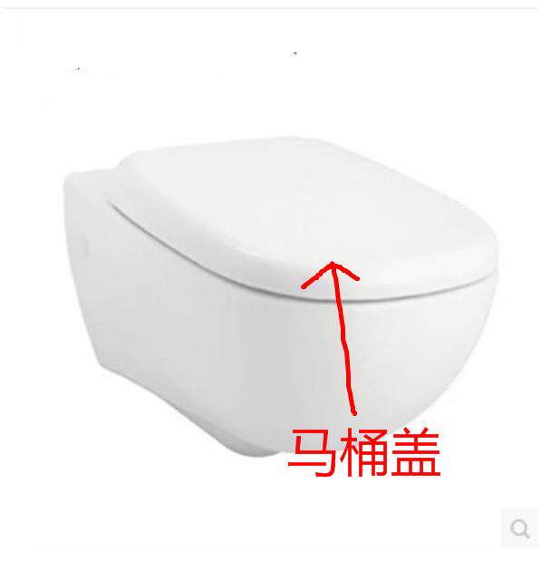 美标马桶原装盖板艾迪珂挂墙式马桶CP-2266座便器盖板缓降马桶盖