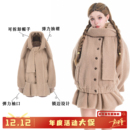 连帽加绒加厚冬季 龙牙童推荐 套装 针织女秋冬韩版 保暖 沉睡兔