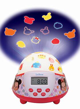 英国进口迪斯尼tsum tsum投影夜灯闹钟电子钟led光源贪睡功能米奇