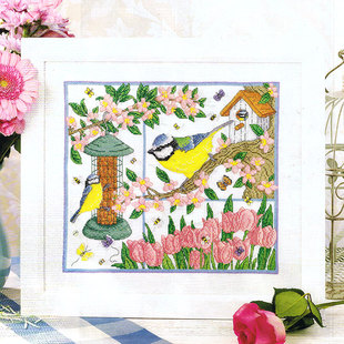小小鱼DMC线十字绣套件 Gold99-1山谷黄莺新品花鸟精准印花