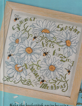 手工刺绣 小小鱼DMC十字绣线 Cross123-7雏菊 精准印花套件