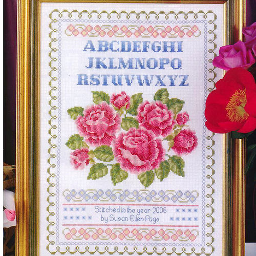 小小鱼DMC绣线十字绣套件 Gold41-4玫瑰花纪念日DIY精准印花花卉