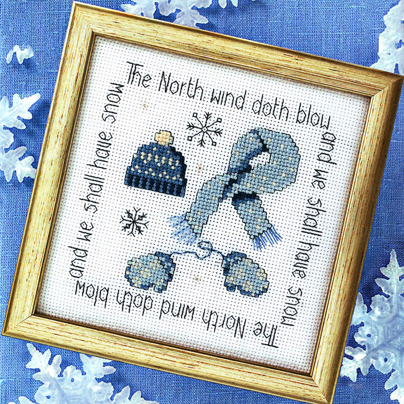 小小鱼DMC线十字绣套件 Cross168-4冬天来了DIY精准印花儿童房