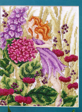 小小鱼DMC绣线十字绣套件 Gold42-6紫色风铃仙子新品印花