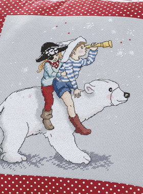 小小鱼DMC绣线十字绣套件 Crazy250-1雪天飞车 灰色绣布手工刺绣