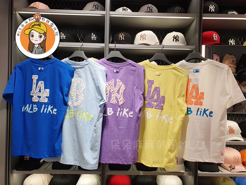韩国MLB正品新款涂鸦印花短袖男女同款宽松T恤情侣半袖31TS15031 - 封面