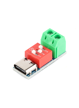 PDSink PD诱骗器 QC PD快充测试板可调电压 5~20V拨码调节