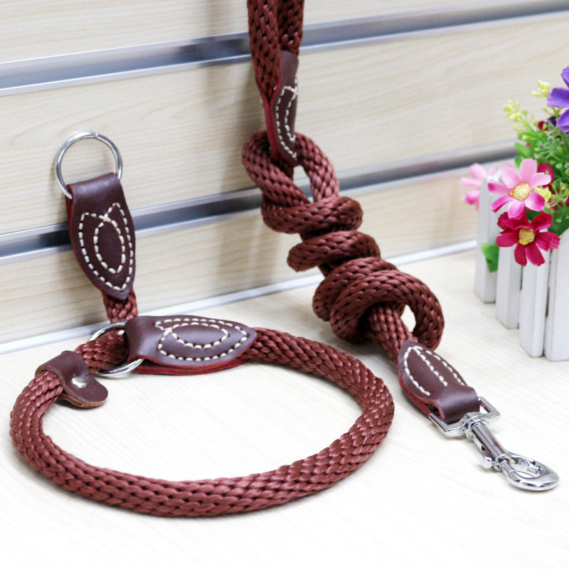 包邮 宠物用品狗链子优质尼龙p链狗狗牵引绳带狗绳子小型犬大中型