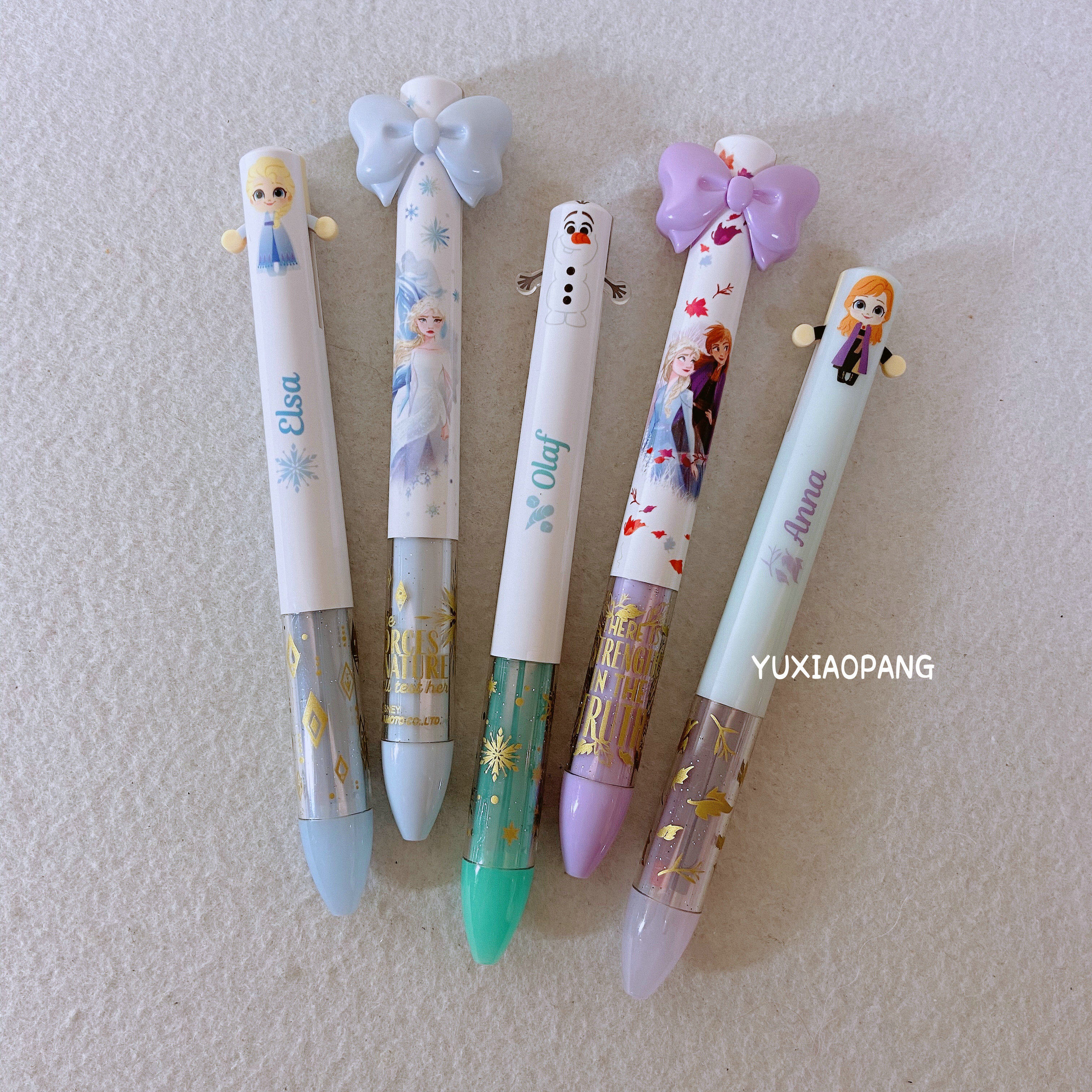 冰雪奇缘限定 日本制 sakamoto限量款mimi笔耳朵笔黑红双色圆珠笔