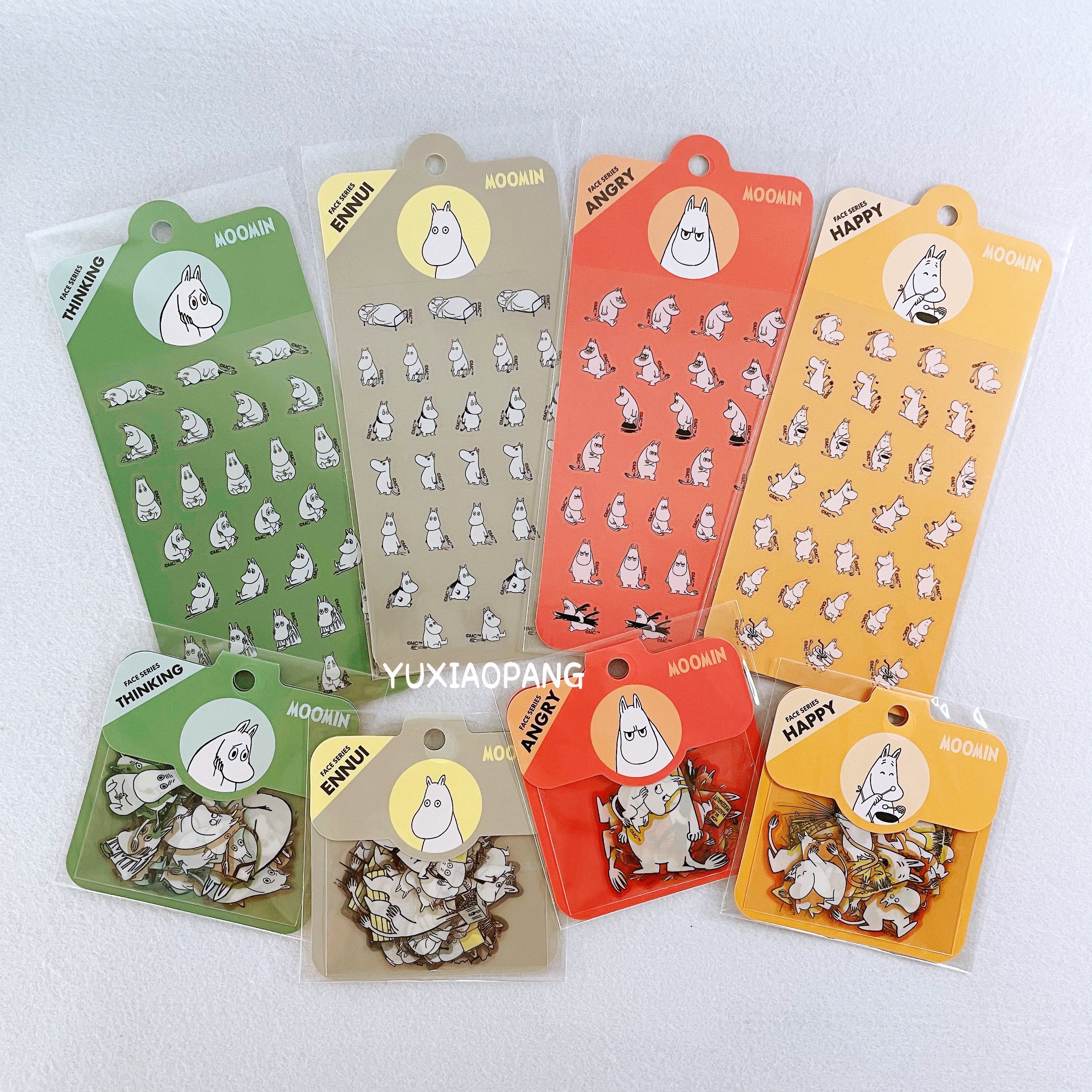 姆明透明PET贴纸手账拼贴