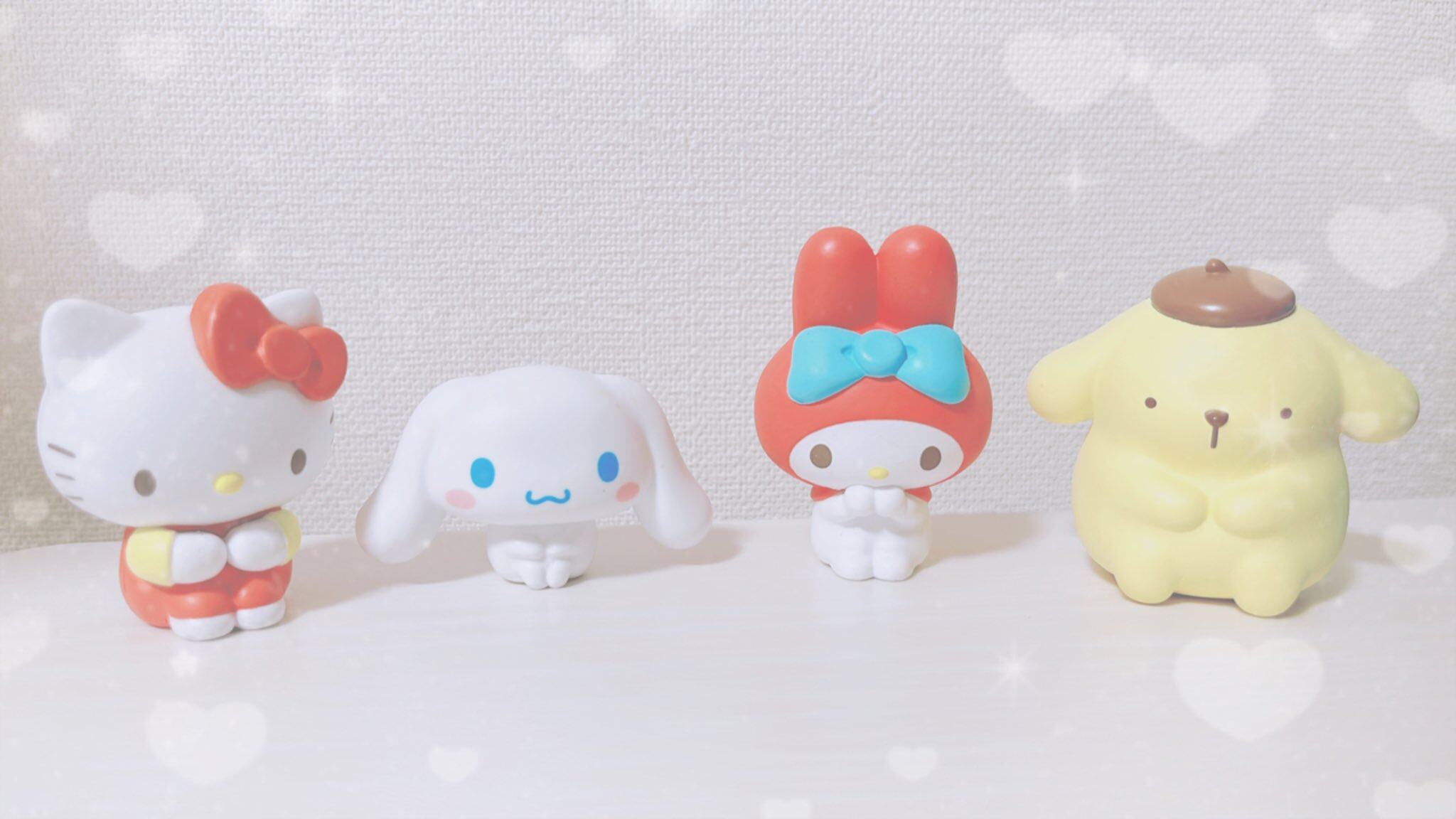 乖巧等待的三丽鸥人物摆件 日本万代bandai正版扭蛋melody玉桂狗