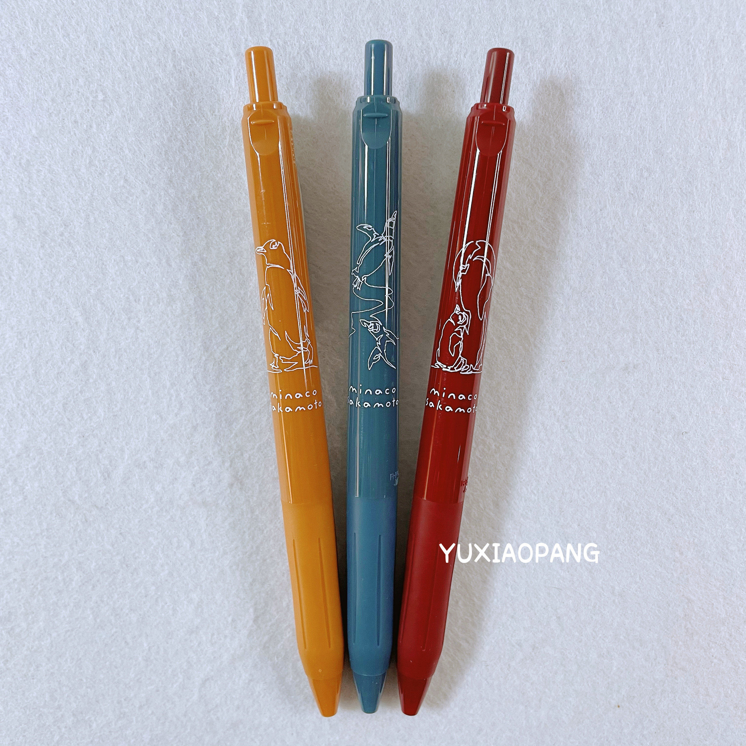 企鹅限定 日本制 水族馆海洋馆限量款sarasa复古色中性笔0.