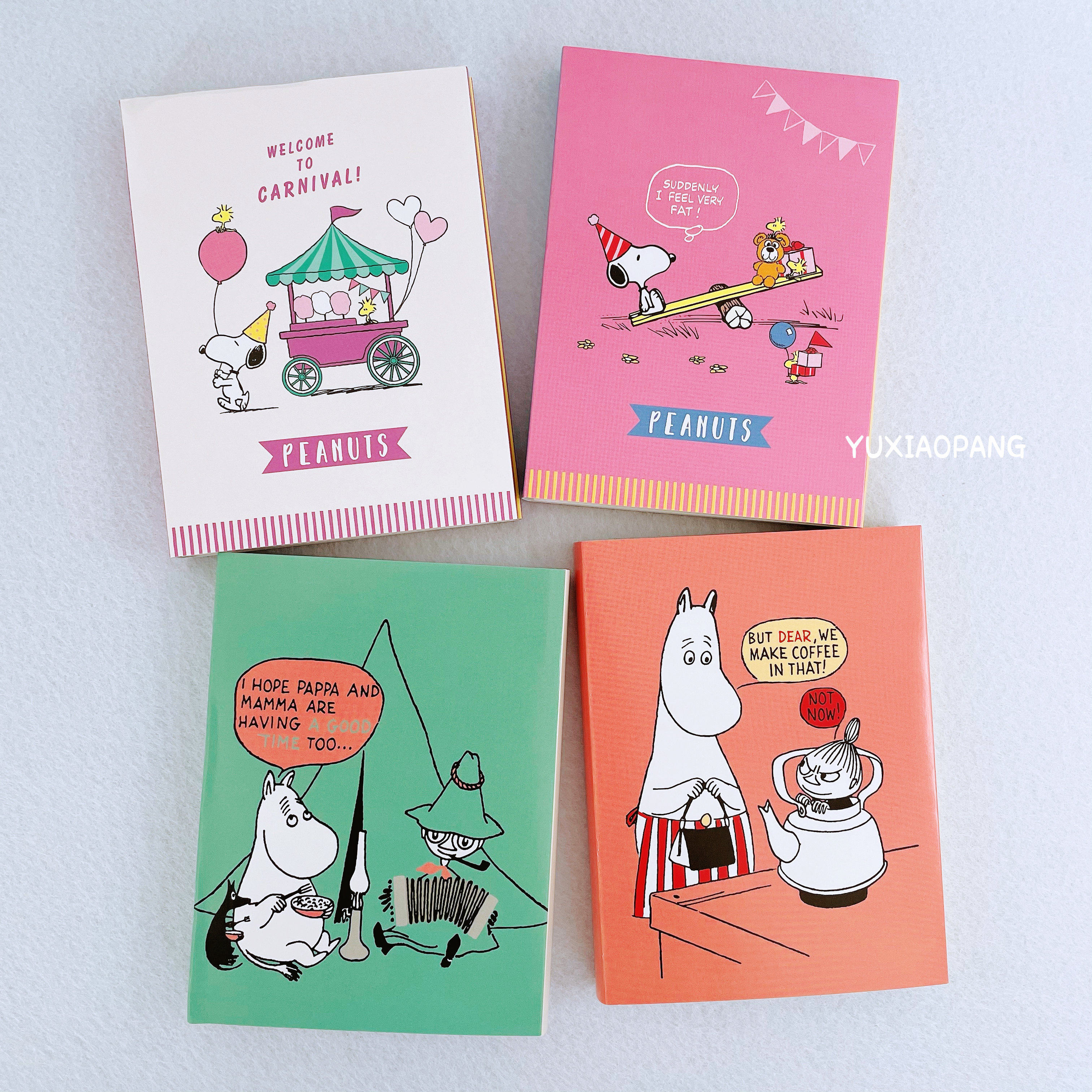 姆明史努比限定 日本 太阳星sun-star限量折叠式便签本彩页100张