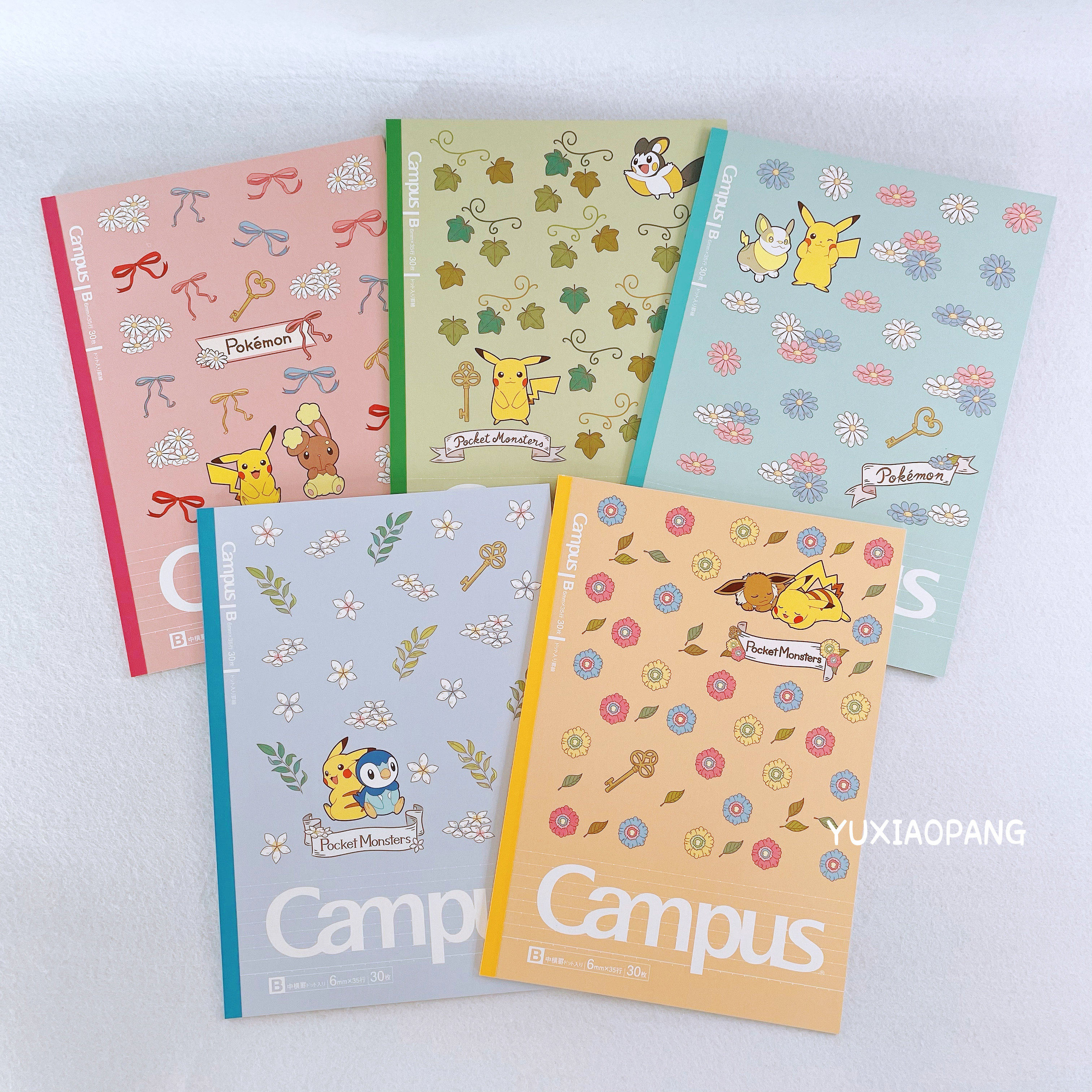 皮卡丘花草系列限定 日本制 showa note限量款国誉cam