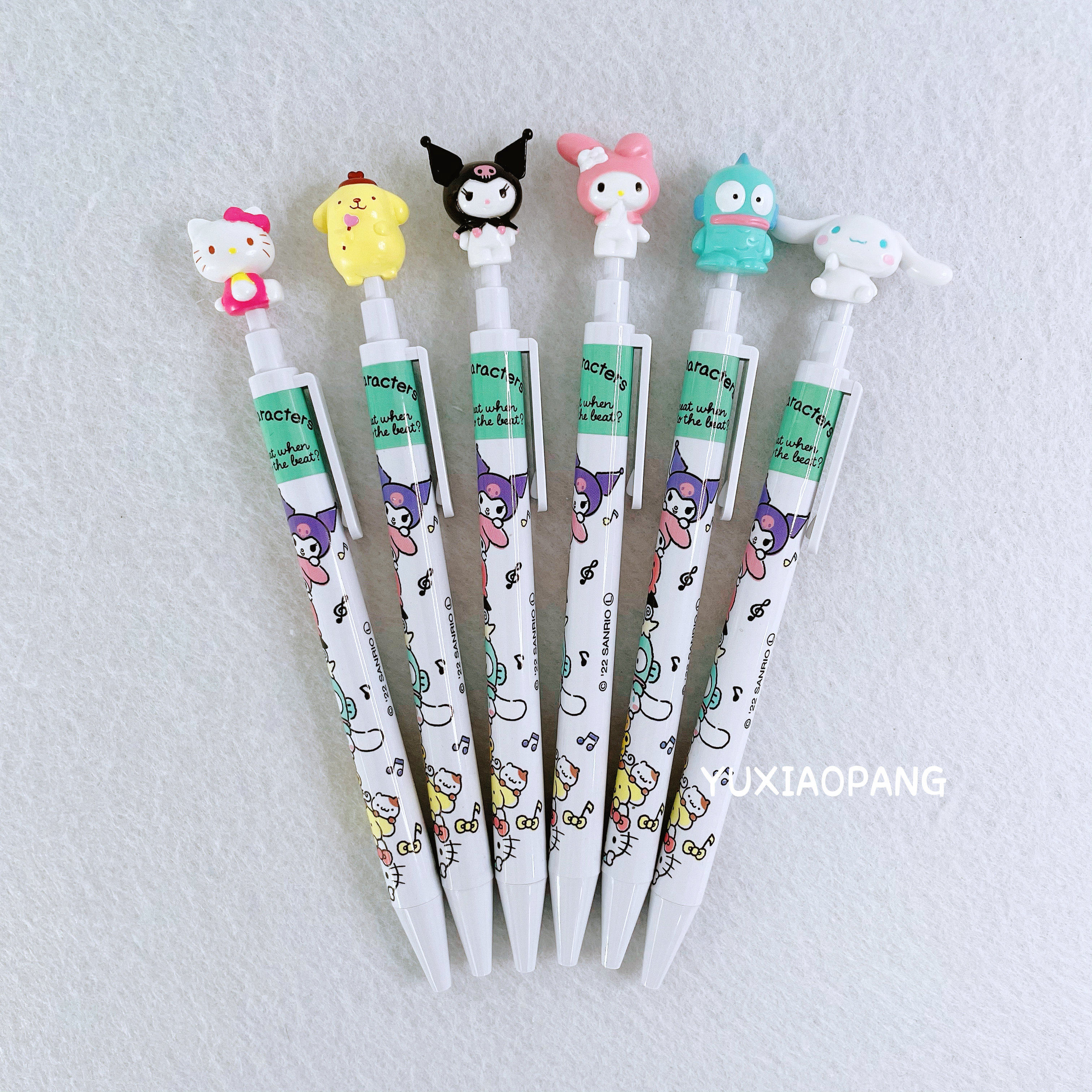 三丽鸥人物限定 日本 限量款立体人偶圆珠笔melody玉桂狗ku