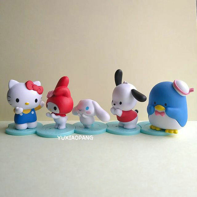 三丽鸥说悄悄话 日本 takara tomy正版扭蛋人物摆件kitty美乐蒂