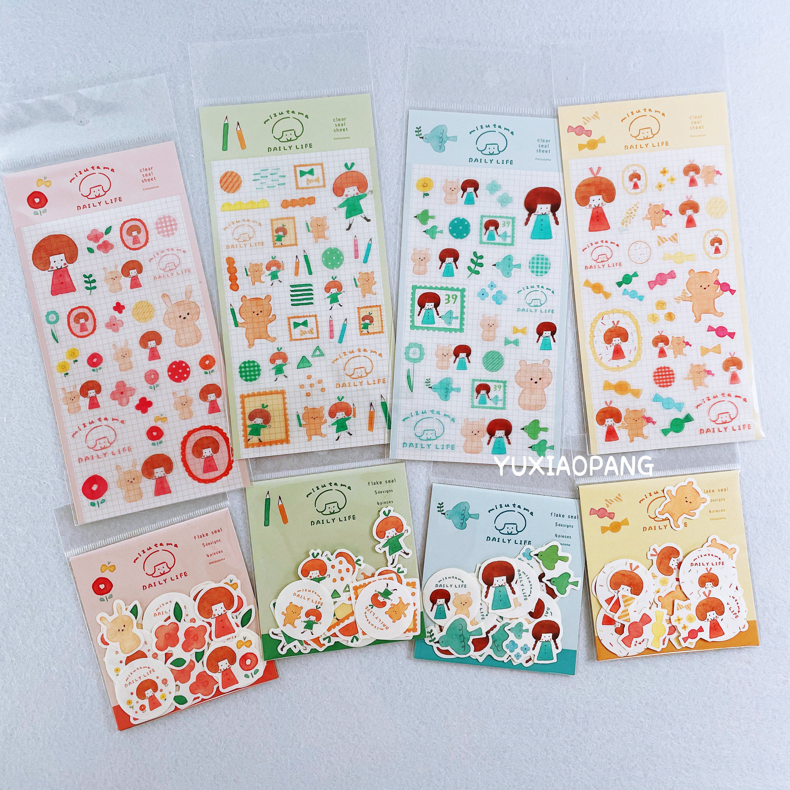 mizutamaPET贴纸美浓和纸贴纸包