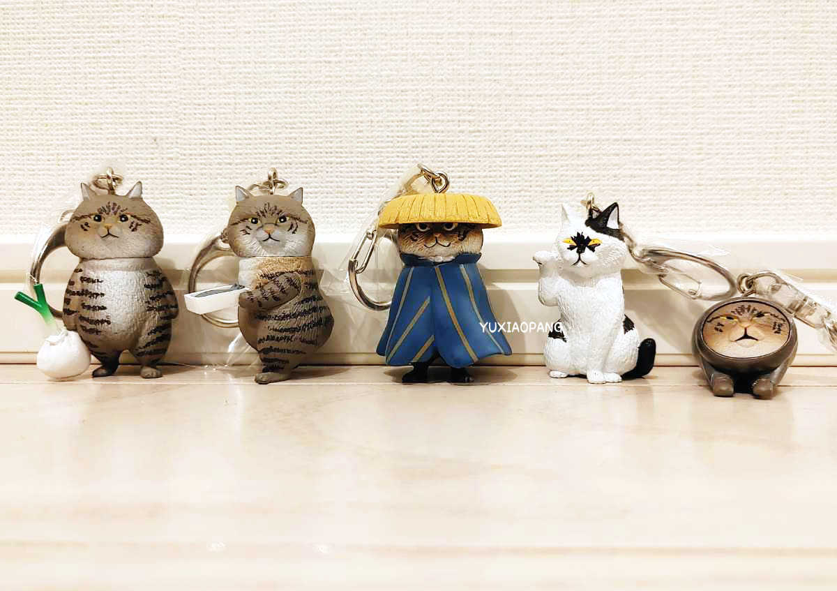 俺是猫津岛第二弹 日本 KITAN CLUB奇谭俱乐部猫咪挂件钥匙扣扭蛋