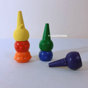 现货 日本采购 面包超人儿童手指穿插6色积木蜡笔安全无毒