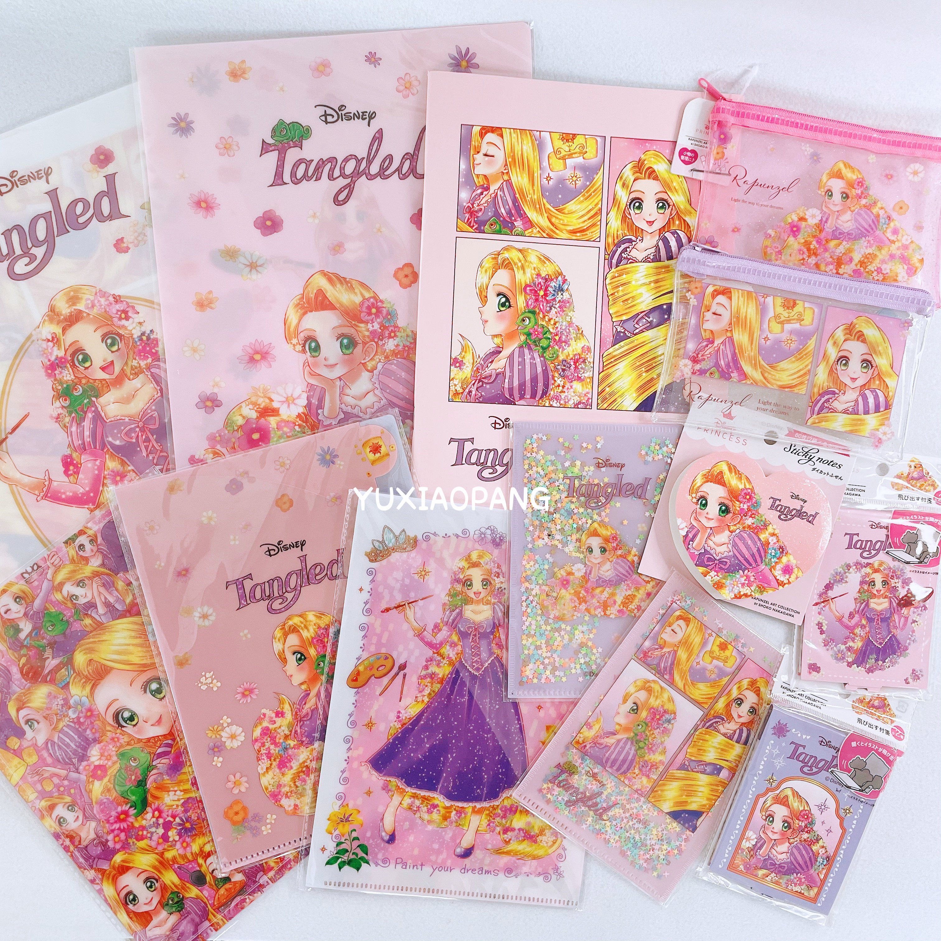 长发公主梦幻系列限定 日本 文件夹票据夹便利贴笔记本PVC收纳袋,文具电教/文化用品/商务用品,文具套装/礼盒,淘宝优惠券,粉丝福利购,淘宝优惠卷
