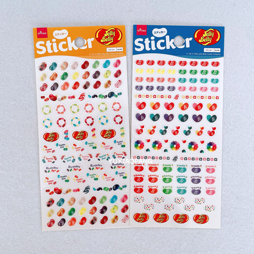 jellybelly糖果树脂贴纸手账
