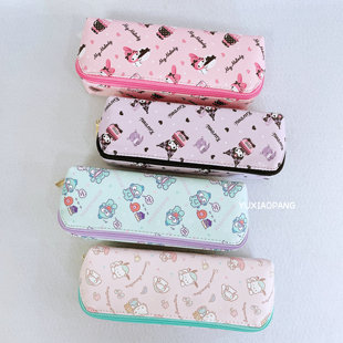 三丽鸥人物限定 日本 限量款pacapo 180°展开式PU皮质拉链笔袋