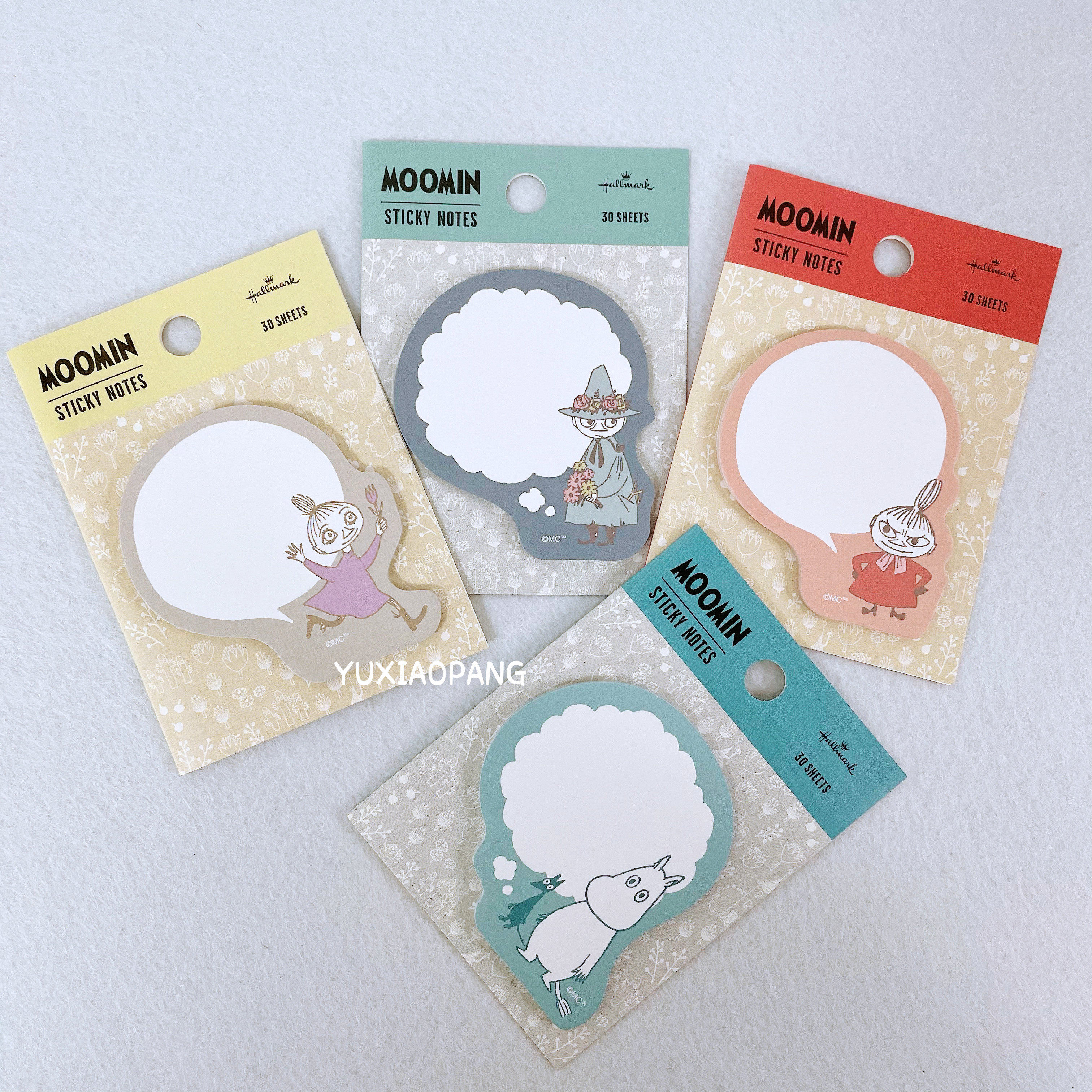 姆明限定 日本制 hallmark限量款对话框系列便利贴n次贴30枚